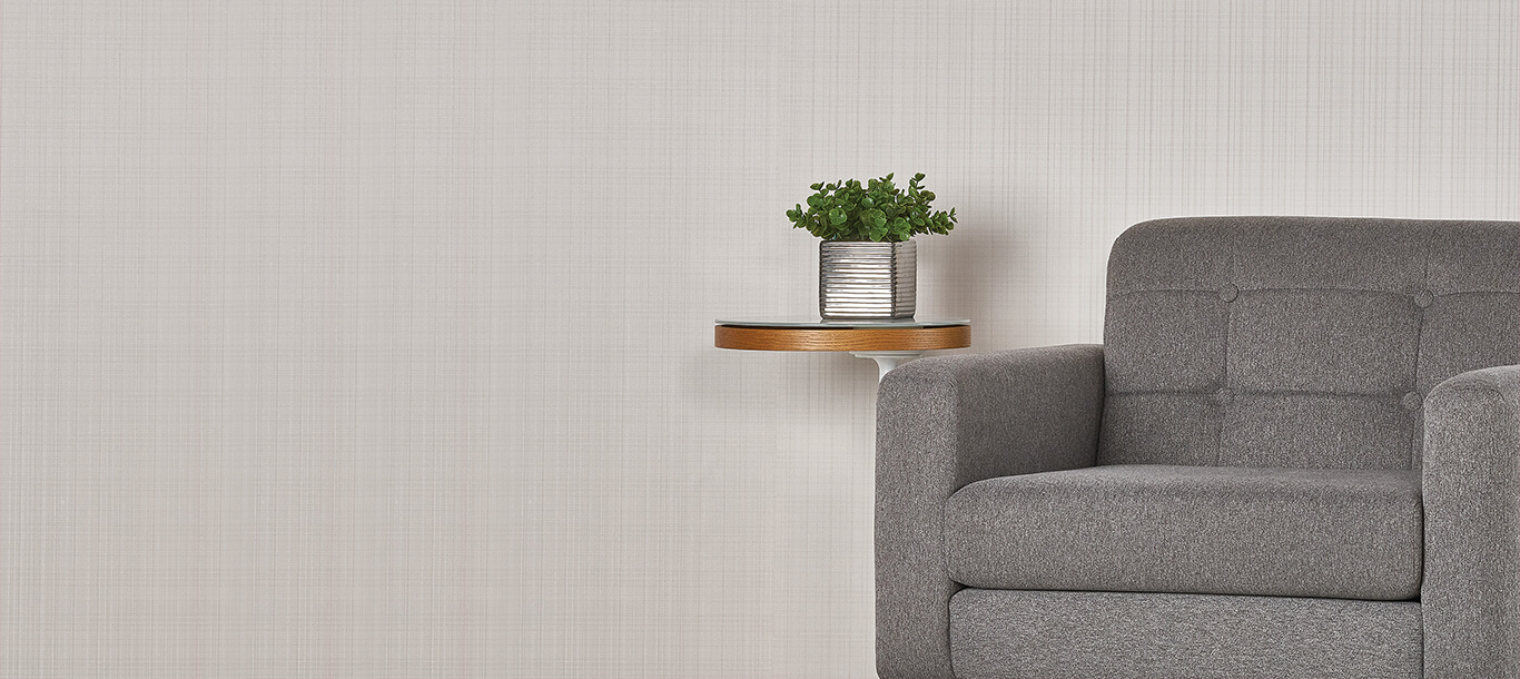 Commercial Wallcovering - Catalina Linen product photo waiting area wall