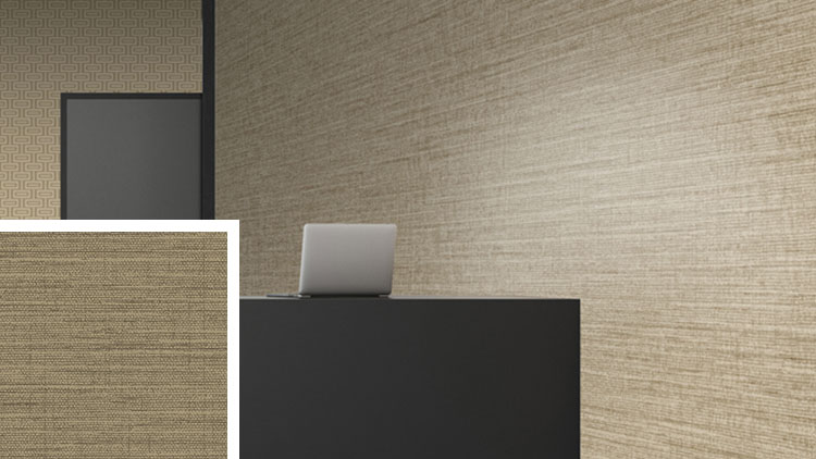 Mod Linen Commercial Wallcovering sample - links to information page.