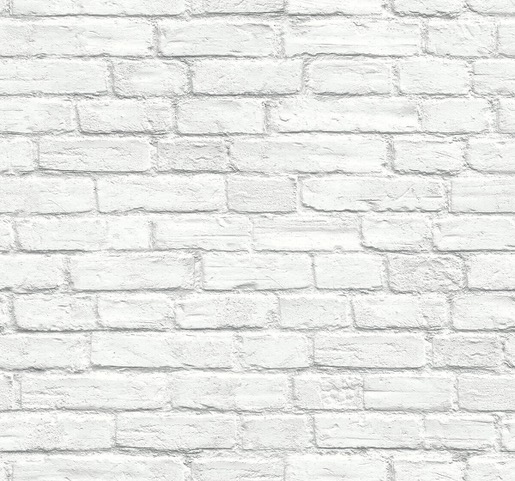 Commercial Wallcovering Brick White Swatch